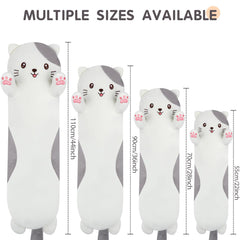 Dalmao jumbo cat stuffed animal, soft plush toy ideal for hugs.