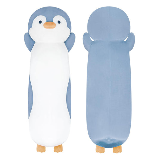 Dalmao penguin pillow 36-inch long for cozy lounging.