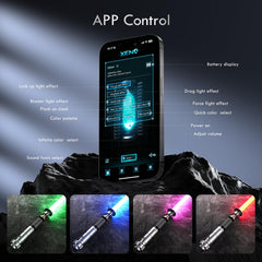 DAMIENSABER RGB3.0 metal-hilt grip for comfort and balance.