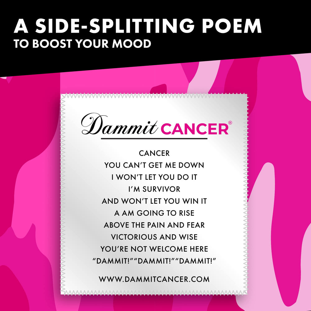 Dammit Doll Limited Edition Cancer Doll side view with durable fabric