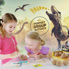 Dan&Darci 12 dinosaur figures revealed after careful excavation