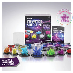 Finished crystals on a Dan&Darci display showing organized growth