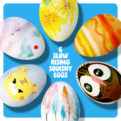 Dan&Darci Easter Egg Squishy Paint Kit painted eggs showcase vibrant decorative results