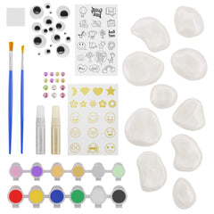 Dan&Darci fine-tip brushes enable precise lines on small stones.