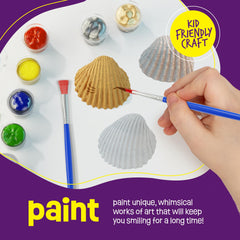 Dan & Darci Sea Shell Painting Kit glitter glue for sparkling details on shells
