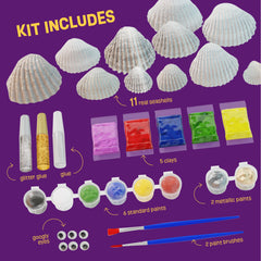 Dan & Darci Sea Shell Painting Kit metallic paints add shine and shimmer