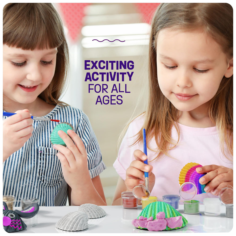Dan & Darci Sea Shell Painting Kit modeling clays for textured shell designs