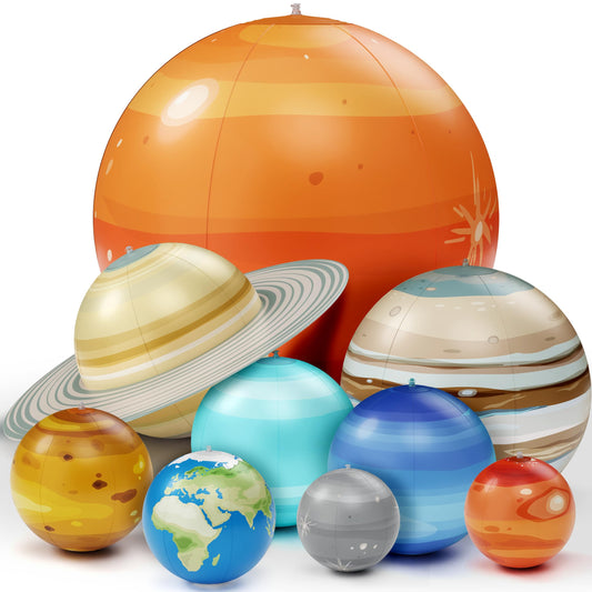 Dan&Darci inflatable solar system with sun and eight planets for hands-on learning