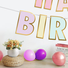 Danadia pastel decor banner suitable for indoor and outdoor celebrations