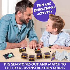 DANCING BEAR treasure chest ID cards matching gems to cards