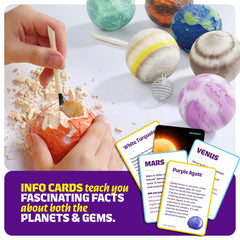 Dan&Darci Galaxy Gem Dig Kit gems revealed after soak and chip