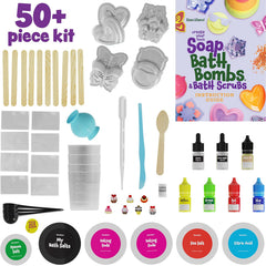 Dan&Darci soap bath kit with 4 soap molds for colorful soaps