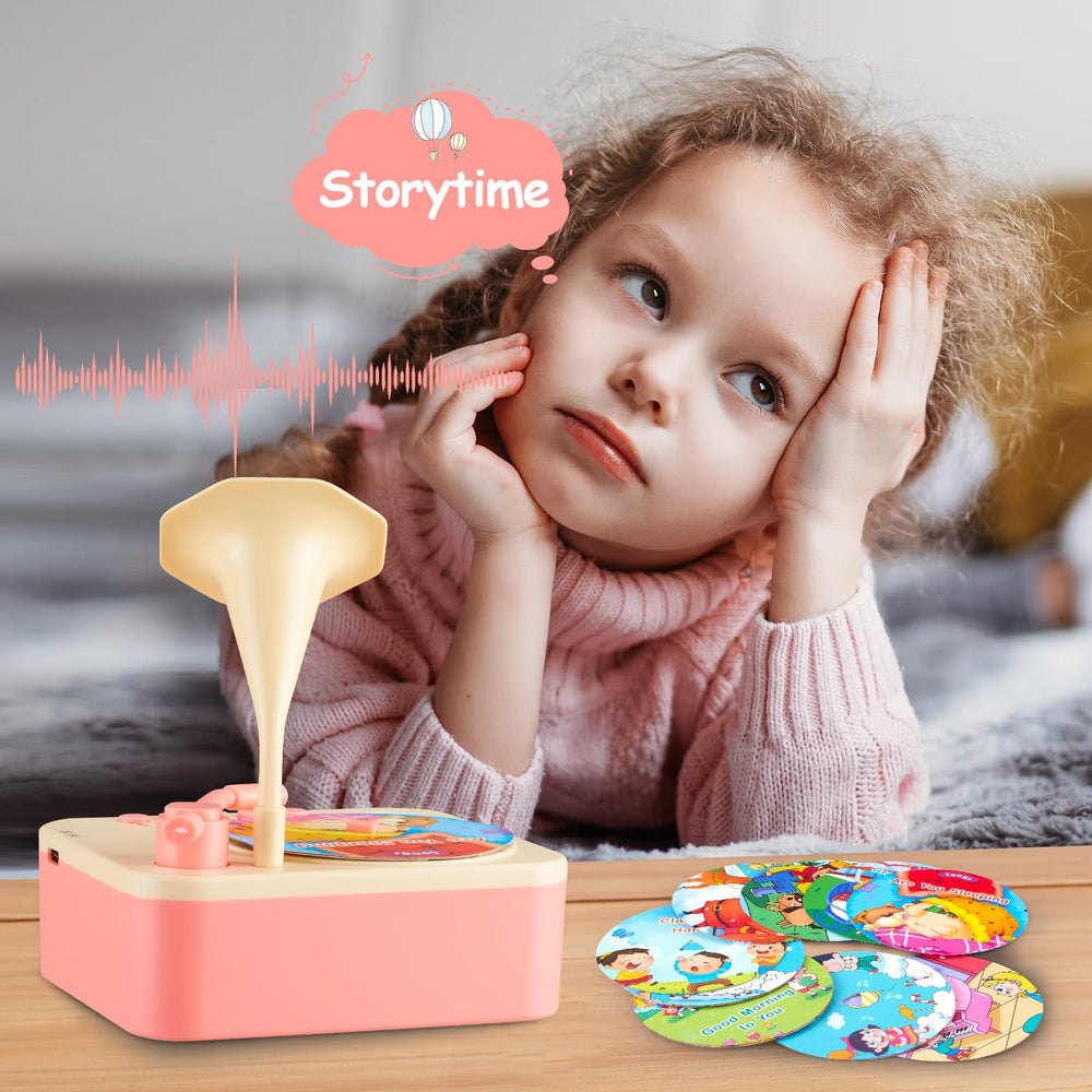 DANGKAEN Dreamy Pink child friendly design with a cute phonograph look