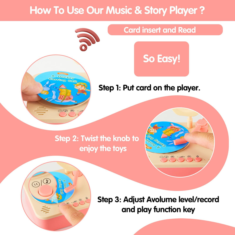DANGKAEN Dreamy Pink portable playtime for car rides and on the go