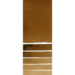 DANIEL SMITH watercolors palette closeup with Burnt Umber