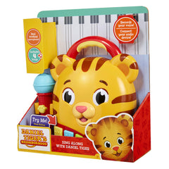 Portable handle of Daniel Tiger's sing along toy for easy carrying