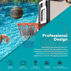 Danrelax pool basketball hoop rim withstands aggressive play