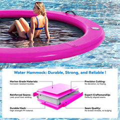 Danrelax Sunchill mesh-supported hammock provides comfortable water seating