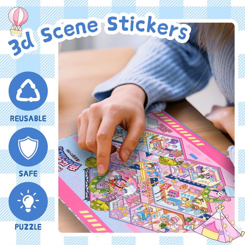 DAPUTOU reusable 3D stickers let you re-arrange for new effects.