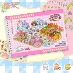 DAPUTOU store interiors stickers add charming detail to mini scenes.