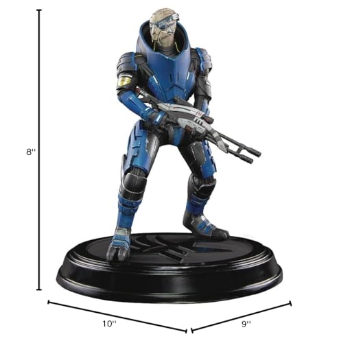 Dark Horse Deluxe Garrus figure base view highlighting stability for shelf