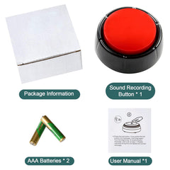DAUH recordable button suitable for classrooms, offices, and game nights.