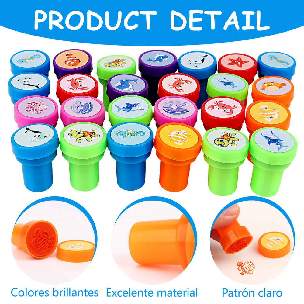 DAVAXI sea life stampers are ready to use straight from the box.