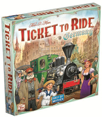 Days of Wonder Ticket to Ride Germany board game on a detailed railway map for family strategy fun