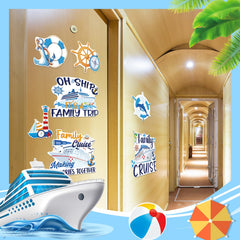 Dazoratix water tower magnet with playful color on metal doors
