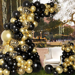 DBKL assembled balloon arch creates a ready-to-photo backdrop for parties.