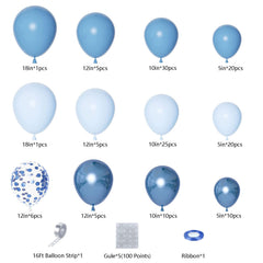 DBKL blue confetti balloons for festive celebration sparkle