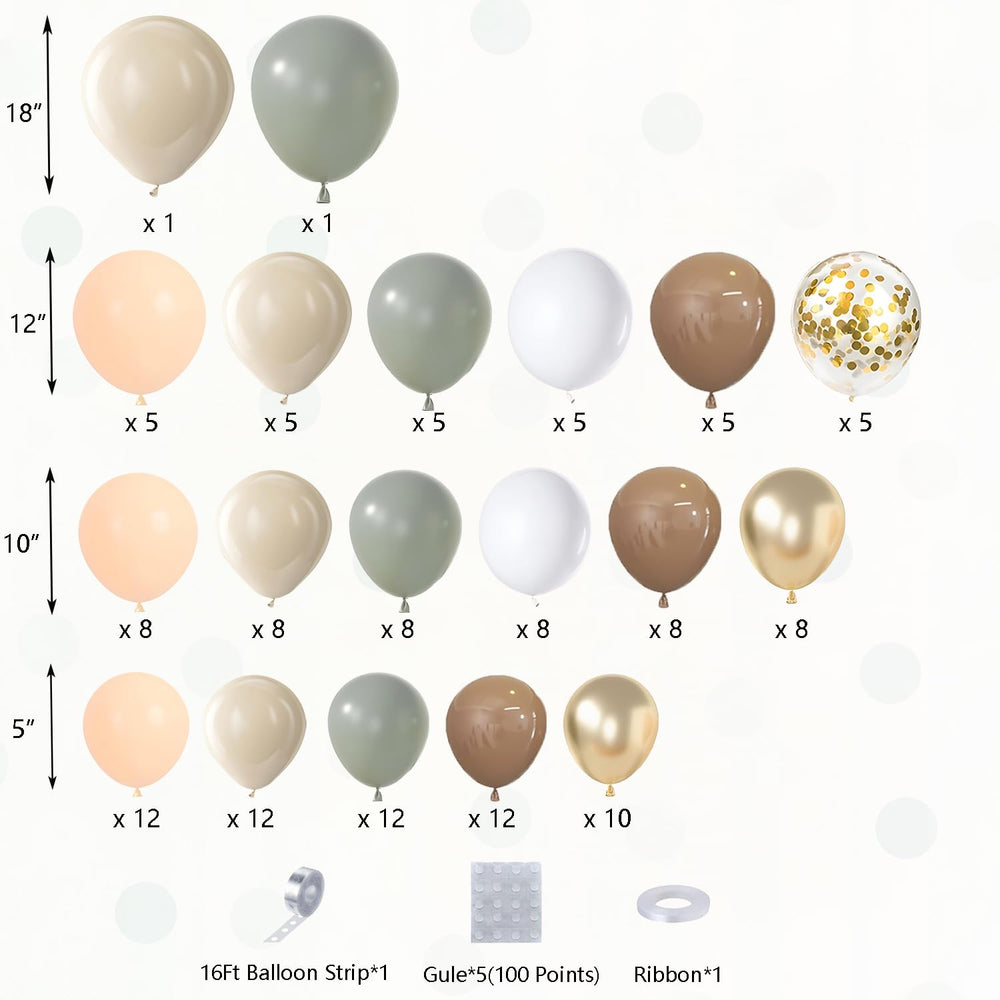DBKL cream and white sand balloons arrangement ideal for weddings