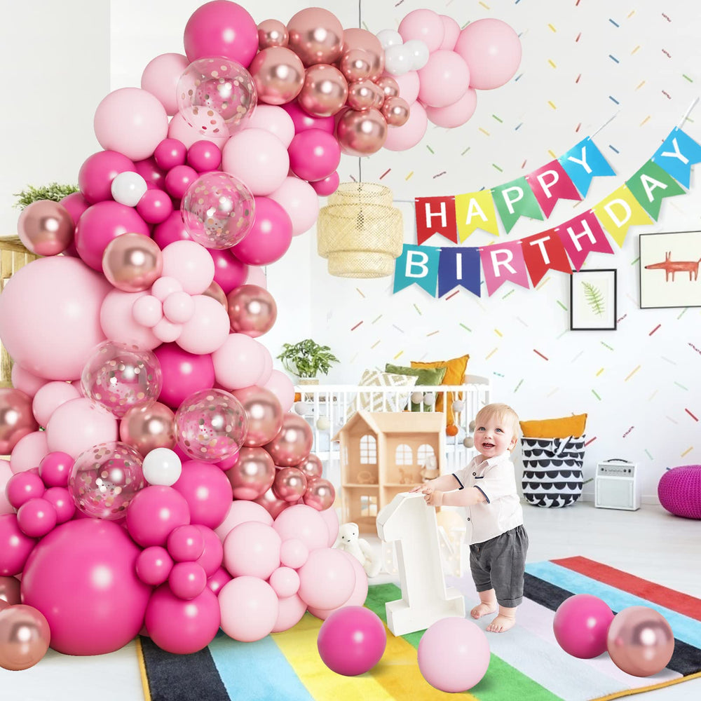 DBKL balloons in varied sizes in pink white and rose gold for versatile decor