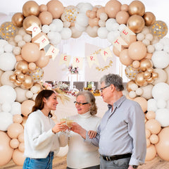DBKL metallic confetti balloons detail adds subtle festive sparkle