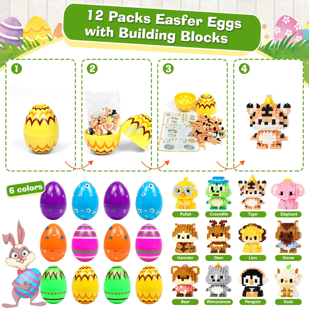 DBPBToU kids party favors Easter blocks promote sharing and imaginative play.