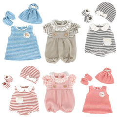 DC-BEAUTIFUL 6-set doll clothes for 14-18 inch dolls, soft wool for comfy play.