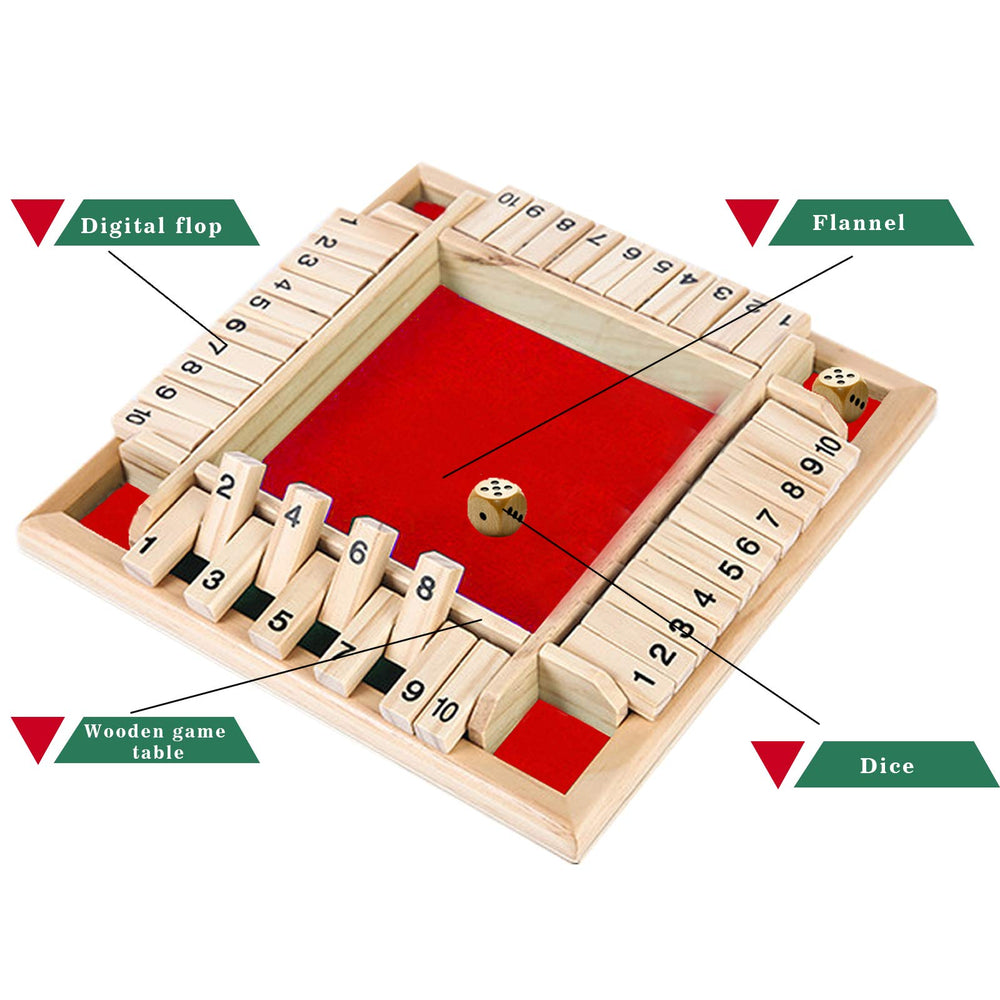 DC-BEAUTIFUL Shut The Box number cards for engaging math challenges