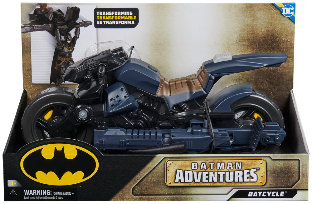 DC Comics Batcycle in Batglider mode for aerial adventures.