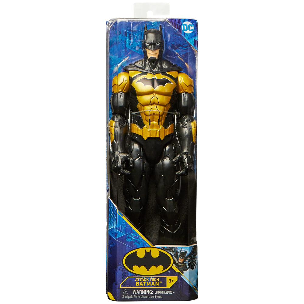 Batman action figure with detailed cloth cape for authentic comic styling.