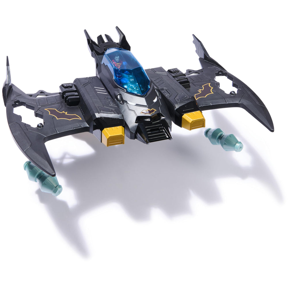 DC Comics Metal Force blaster launcher adds action-packed pretend battles to the set.