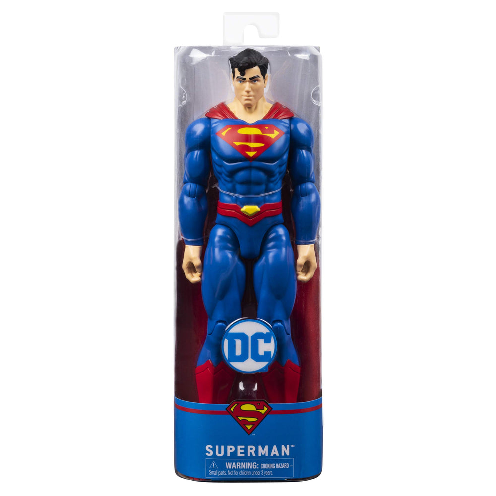 DC Comics Superman figure encourages imaginative battle storytelling.