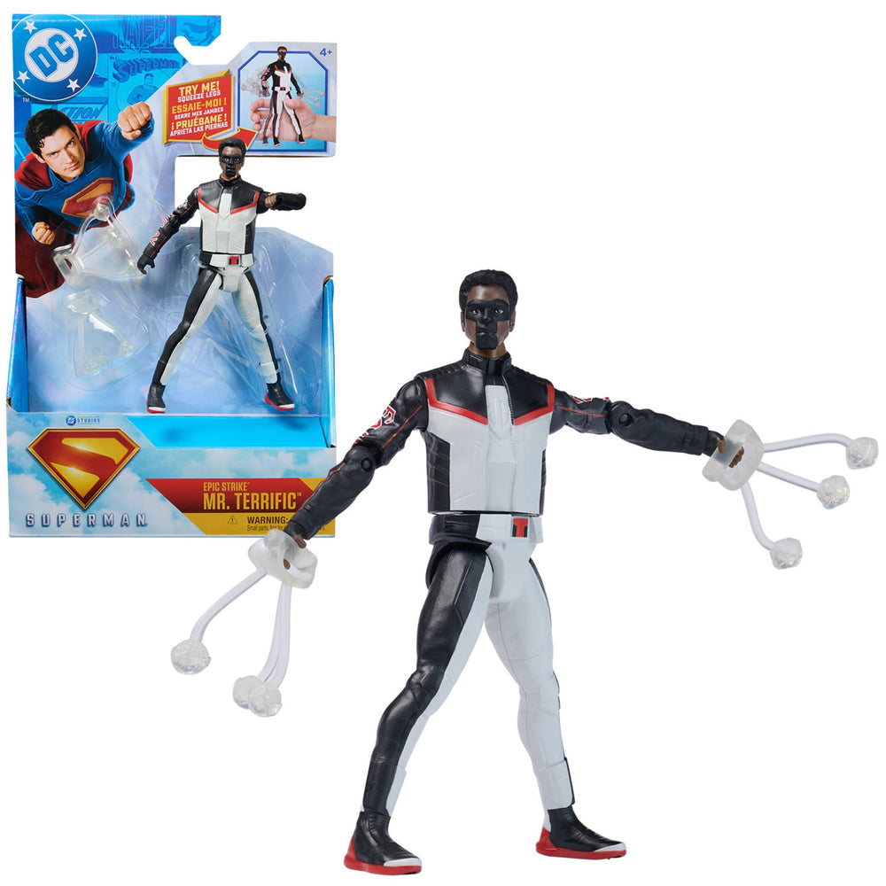 DC Comics Superman Epic Strike figure front view with authentic movie styling
