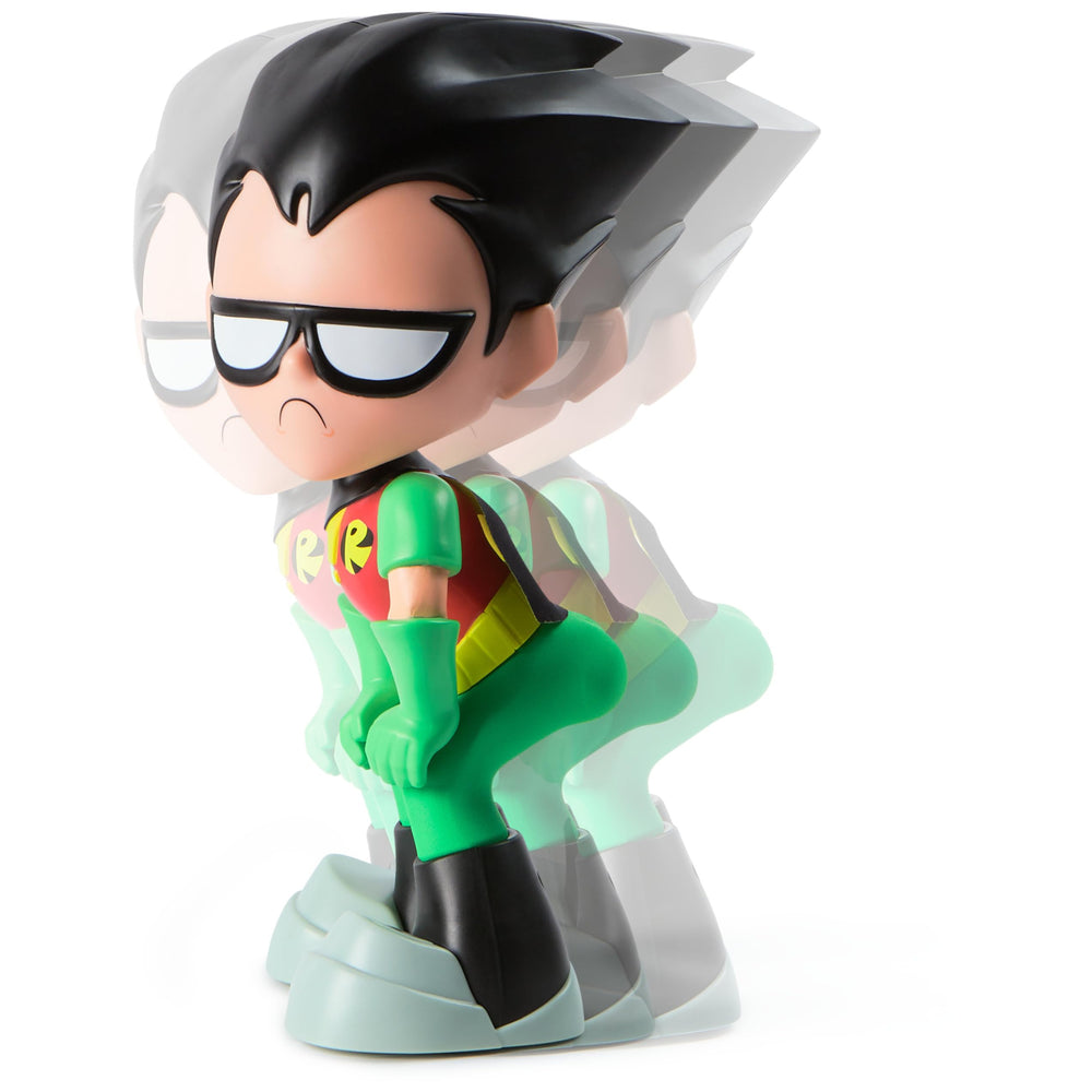 DC Comics Robin foot-press triggers lively dance for interactive play
