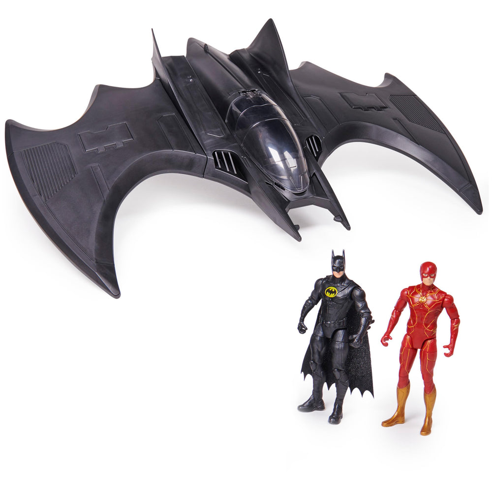 DC Comics The Flash Ultimate Batwing Set cockpit open for immersive flight play