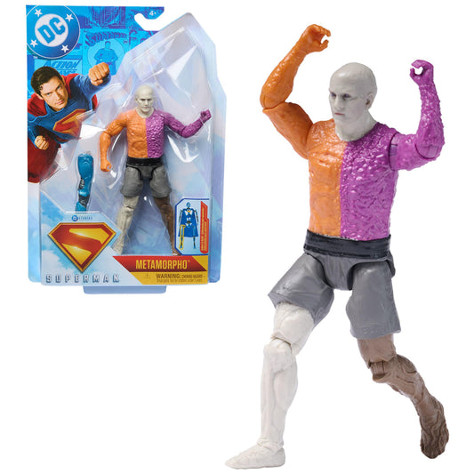 DC Comics Superman 6-inch figure front view with authentic movie styling for dynamic displays