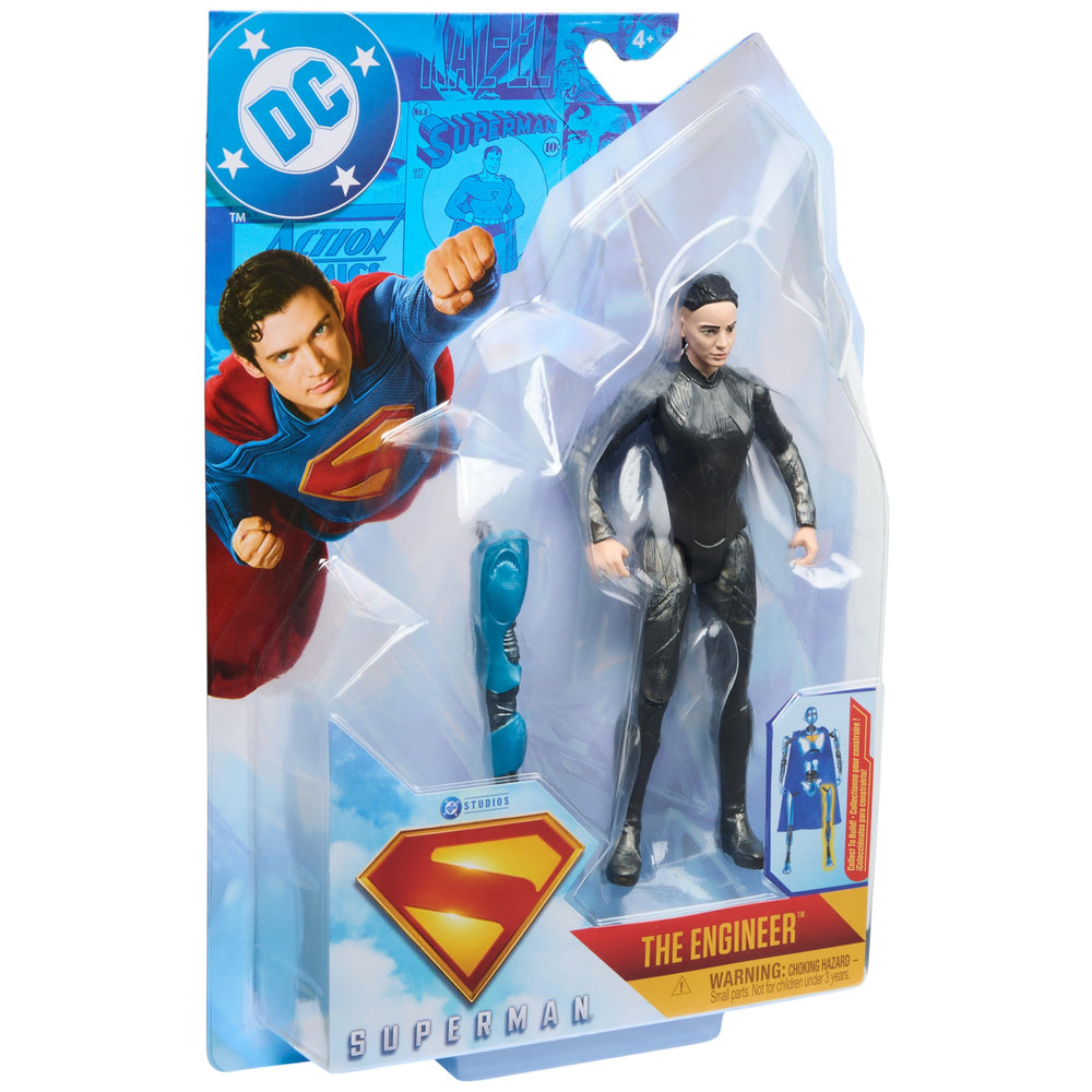 DC Comics Superman Engineer figure packaging shown for display and gifting.