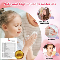 DCMAMA makeup case with mirror and strap for organized, portable play.