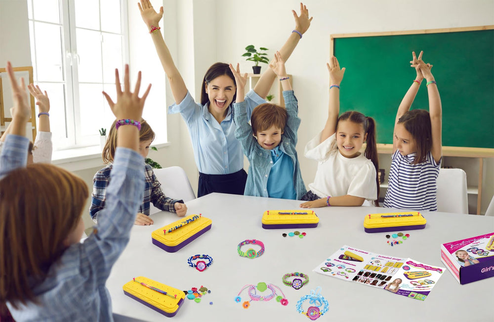 DDAI friendship bracelet kit offers colorful beads and stickers for vibrant designs