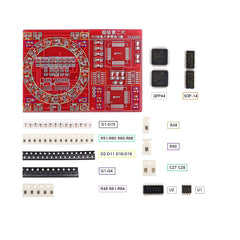 D DZRCOXI Soldering Practice Kit FR-4 PCB close-up detail.