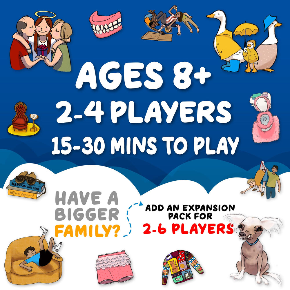 Dead Grandma card-game-cards showcase playful prompts for inclusive family fun